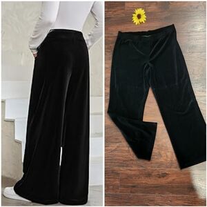 LAUREN RALPH LAUREN BLACK VELVET PANTS